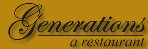 The Generations a restaurant script logo